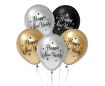 Latex Balloons "Happy New Year" – 30 cm, 5 pcs