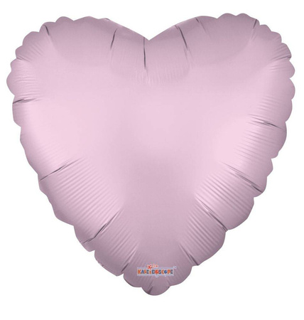 Folienballon-Herz, Rosa Matt, 46 cm