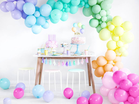 Strong Ballons, kleine Latexballons, Pastell Fuchsia 12cm, 100 Stk.
