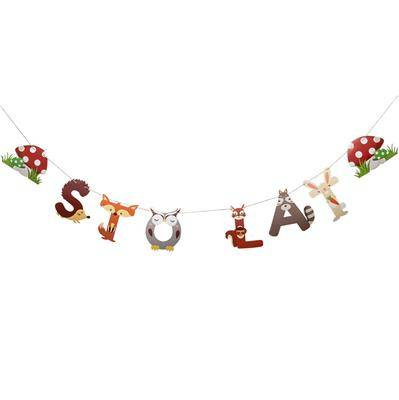 Garland "Sto lat" - Forest animals 250cm