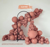 Clay PinkLatex-Ballons, rosa 45 cm, 1 Stk.