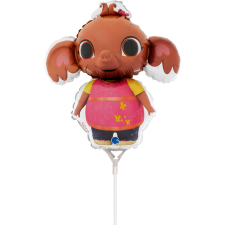 Foil Balloon Sula the Elephant on a Stick, 29cm