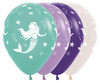 Mermaid Balloons Sempertex, Latex, 30cm, 25 pcs.