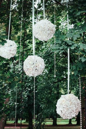 Crystal garland, colorless, 1 m