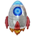 Folienballon, Rakete, 73 cm