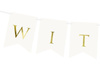 Banner Welcome, white, 15 cm x 80 cm