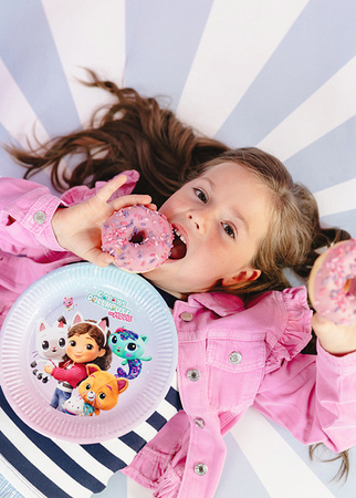 Plates Gabbys Dollhouse mix 23 cm 6 pcs