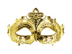 Carnival Mask Gold 17x9 cm