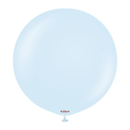Macaron Baby BlueKalisan Latex-Ballons, blau, 45 cm, 25 Stück.