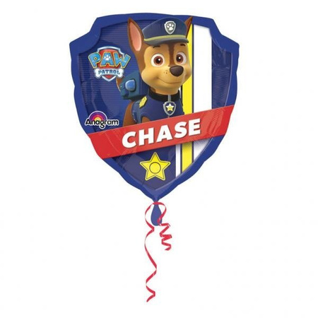 Balon foliowy Chase Marshall Psi Patrol na patyk, 35cm