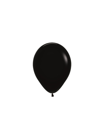 Sempertex Latex Balloons, Black, 12cm, 50pcs