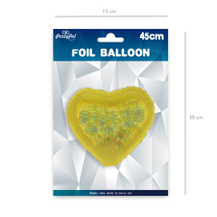 Foil balloon Holographic Holographic gold 46cm