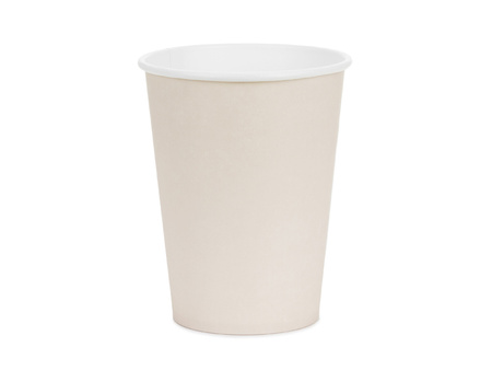 Kubeczki papierowe Beż Desert Sand 250ml 6 szt