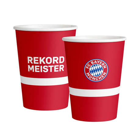 FC Bayern München Pappbecher 500 ml, 6 Stück