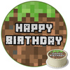 Opłatek na tort urodzinowy Minecraft 20 cm premium, wegański, bezglutenowy, wycięty