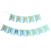 Garland Birthday - HAPPY BIRTHDAY banner, blue