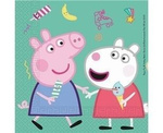 Peppa Pig paper napkins, 33cm, 20 pcs.