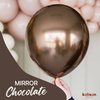 Mirror ChocolateKalisan Latex-Ballons, 30 cm, 50 Stück.