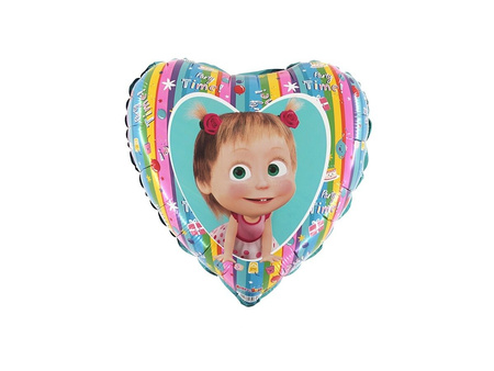 Foil Balloon Masha and the Bear with gifts - 46 cm Grabo Heart