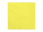 Paper napkins Yellow 33x33cm 20 pcs