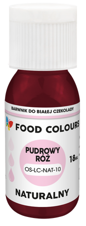 Emulsja OS-LC-NAT-10 Pudrowy Róż 18 ml Naturalny Barwnik Olejowy do Czekolady