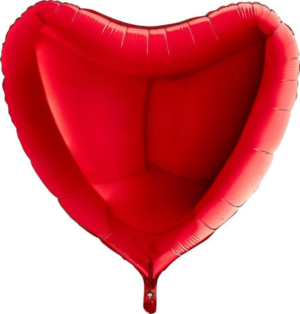 Folienballon - Rotes Herz 90 cm, Grabo