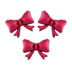 Balon foliowy Kokardki czerwony 55 x 42cm 3szt