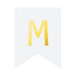 DIY Banner 16x12 cm - Letter M