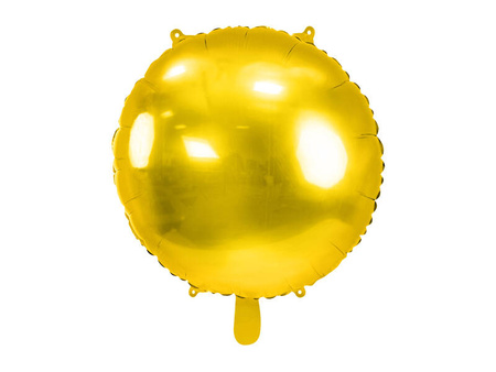 Runder Pastille Folienballon, gold, 45 cm