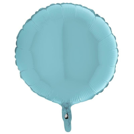 The foil balloon - Round pastel blue 46 cm Grabo