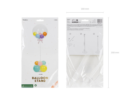 Ballonständer, 72 cm – Transparent