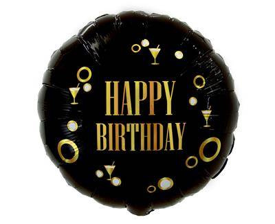 Happy Birthday Folienballon (B&amp;G Party), 46cm