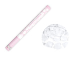 Confetti Cannon, White Rose Petals, 60cm
