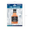 Folienballon, Geburtstag, Flasche, Whisky, 93 cm