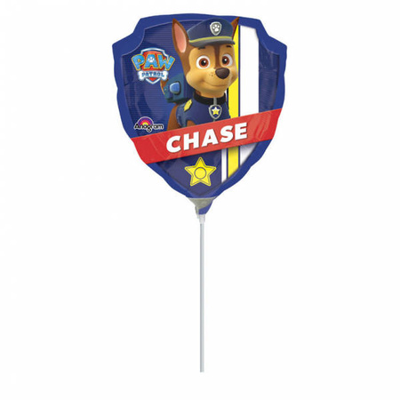 Marshall Paw Patrol Chase Folienballon am Stiel, 35cm