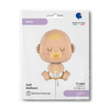 Folienballon - Baby, Bohne 79cm, Grabo