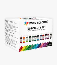 Set of 12 Emulsions for White Chocolate OS-LC-12-SET 12 x 18ml Oil-Based Dyes for Fat Masses