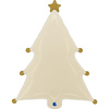 Foil balloon Christmas Tree Cream 69 cm