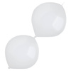 Balony lateksowe z łącznikiem Białe, Decorator Standard E-Link Frosty White,, 30cm, 50 szt.