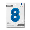 Balon Foliowy Cyfra 8 Niebieski, 66 cm Grabo