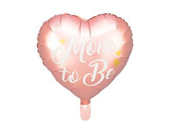 Foil balloon mom to be, 35cm, pink