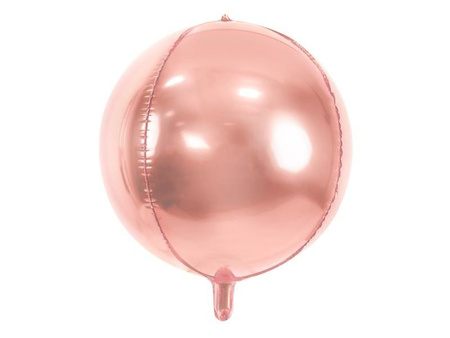 Folienballonkugel, 40 cm, Rosegold