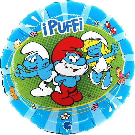Balon foliowy Smerfy Grabo, 46cm