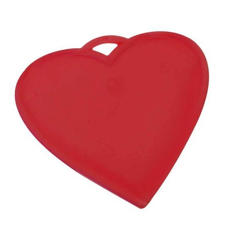 Weight in the shape of a red heart, 50 pcs.