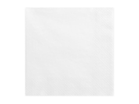 Napkins triple white 33x33cm (1 op. / 20 pieces).