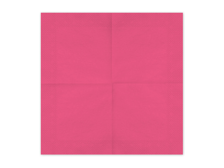 Serwetki papierowe Ciemny Różowy 33x33cm 20szt