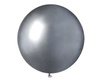 Latexballons, Silber Chrom, 47,5 cm, 1 Stk.