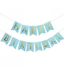 Geburtstagsgirlande, Happy Birthday, Banner, XXL, 20cm, Blau