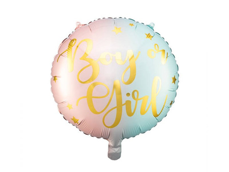 Foil balloon Boy or Girl, 35cm