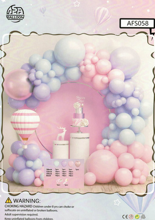 Ballongirlande aus Süßigkeiten, 100 el.